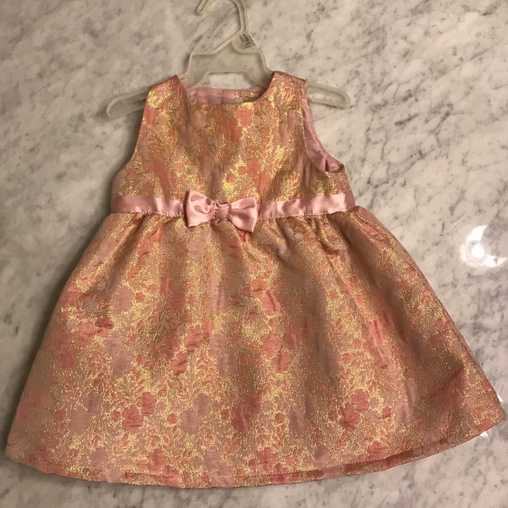 H&M pink and gold dress